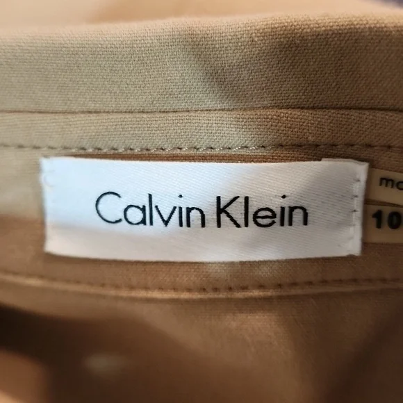 Calvin Klein Tan Double-Breasted Dress - Picture 7 of 9